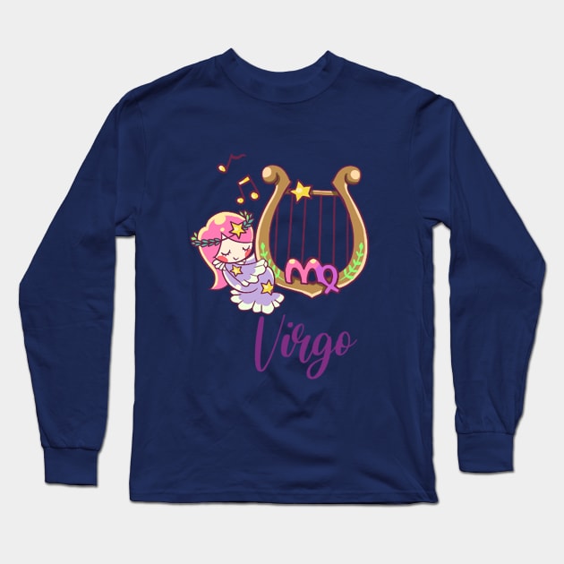 Virgo Long Sleeve T-Shirt by Kiroiharu